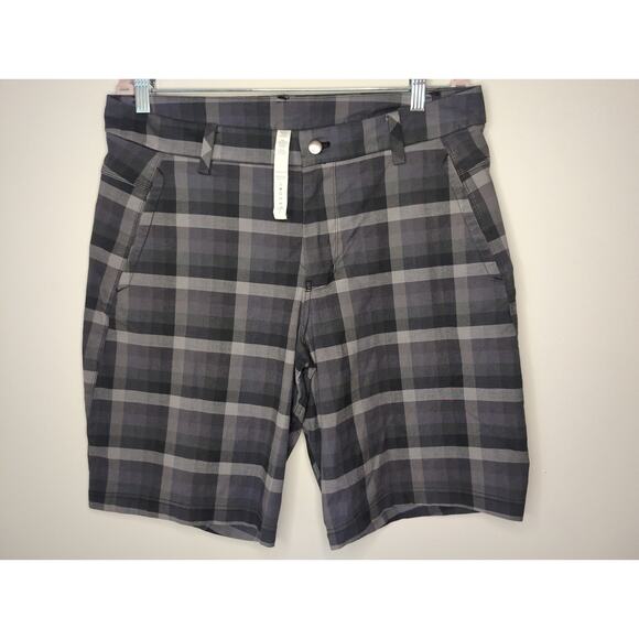 lululemon athletica Other - Lululemon Commission Plaid Shorts Golf Performance Casual Mens 36